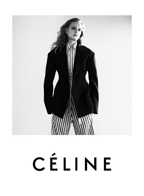 celine advertising heels black and white